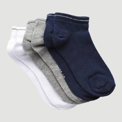 Lot de 3 paires de soquettes unies contenant du coton BIO MONOPRIX