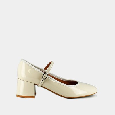 Dalmatie Heeled Mary Janes in Patent Leather JONAK