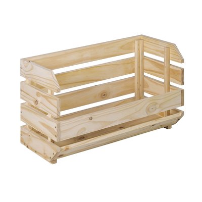 Caisse empilable en pin massif - L60 x H35,3 cm CALICOSY