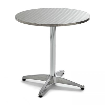 Table de jardin ronde en aluminium, BRIXTON OVIALA