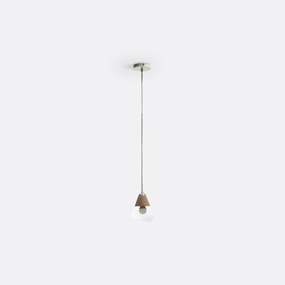 Suspension verre et bois Ø14 cm, Nasoa LA REDOUTE INTERIEURS