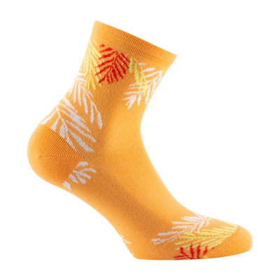 Socquettes en coton motifs feuillage MADE IN FRANCE KINDY