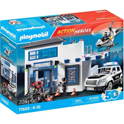Poste de police et véhicules PLAYMOBIL