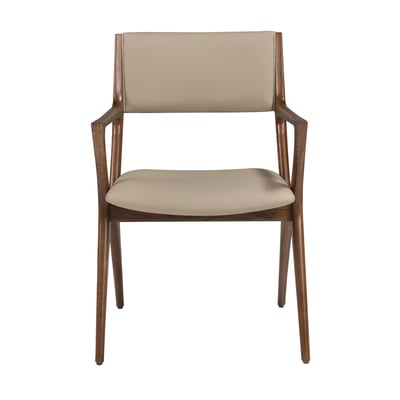 Chaise en similicuir vison ANGEL CERDA