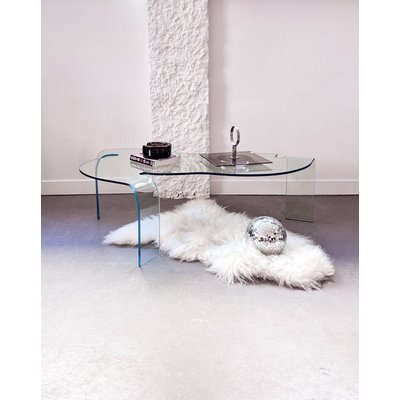 Table basse en verre Liv N°310 - Bon état DEBONGOUT