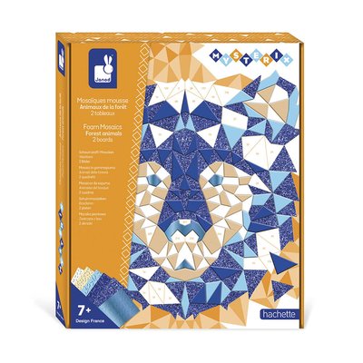 Kit Créatif - Mosaïques Mousse Animaux De La Forêt JANOD