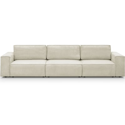 Canapé modulable 5 places en velours côtelé - Harper Mod HOMIFAB