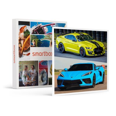 Stage de pilotage multivolant : 2 tours en Corvette C8 et 2 tours en Ford Mustang sur le circuit de Trappes- SMARTBOX - Coffret Cadeau Sport & SMARTBOX