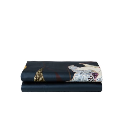Drap de lit satin de coton ORINE CARRE BLANC