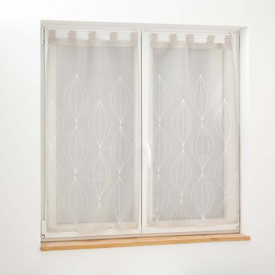 Paire de Rideaux Voile sable Galactee DOUCEUR D'INTÉRIEUR