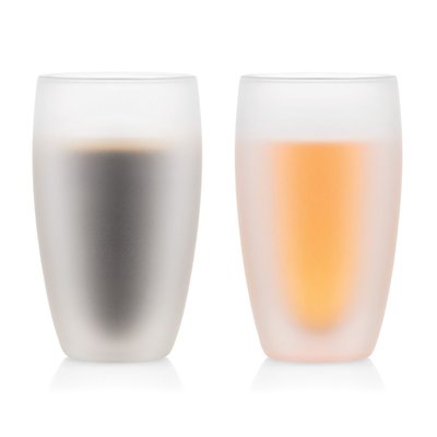 Bodum 0.45 L Blanc cassé PAVINA 2 Verres à double paroi PAVINA recouverts de silicone 0.45 l BODUM