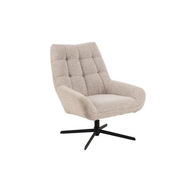 Fauteuil lounge pivotant en tissu bouclette - BERLIN HELLIN, DEPUIS 1862