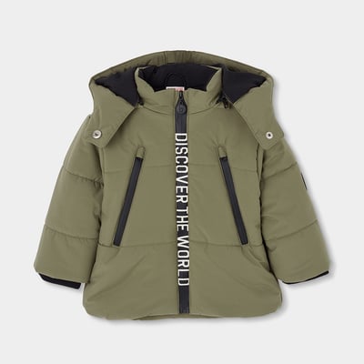 Parka tissu technique garçon avec capuche BOBOLI