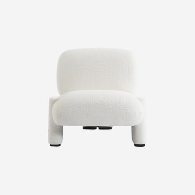 Fauteuil en tissu bouclette PINETO HABITAT