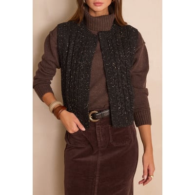 Gilet sans manches BIXENTE en laine torsadée Maison 123