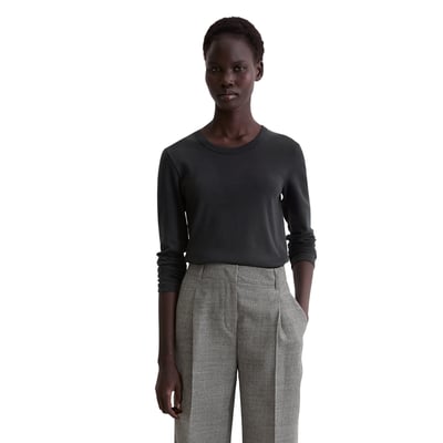 T-shirt long régulier en pur coton bio MARC O'POLO
