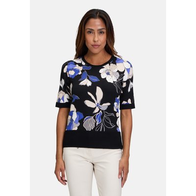 Pull-over en fine maille à imprimé à fleurs BETTY BARCLAY