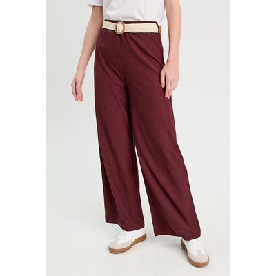 Pantalon large fluide ceinturé CACHE CACHE