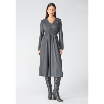 Robe midi, col V LE TEMPS DES CERISES