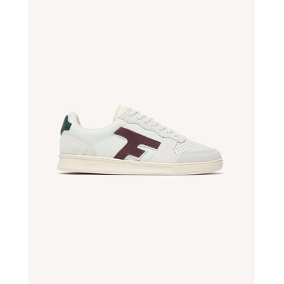 Baskets basses en cuir Blanc et brun rosé FAGUO
