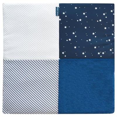 Tapis de chambre Tapidou Mosaïque Marine / Blanc DOUDOU ET COMPAGNIE