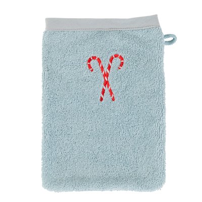 Gant de toilette coton ARTICA CARRE BLANC