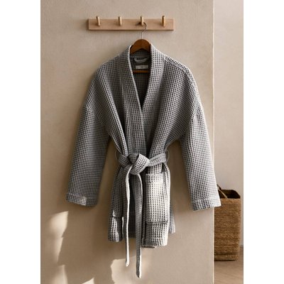 Peignoir 100 % coton gaufré MANGO HOME