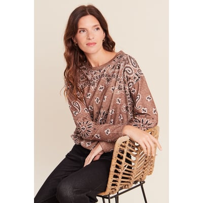 Pull col rond manches longues strass BREAL
