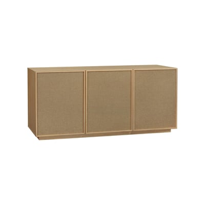 Buffet décor bois et tissu 3 portes 160cm KUBA SWEEEK