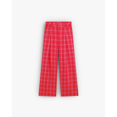 Pantalon à carreaux en lin SCALPERS