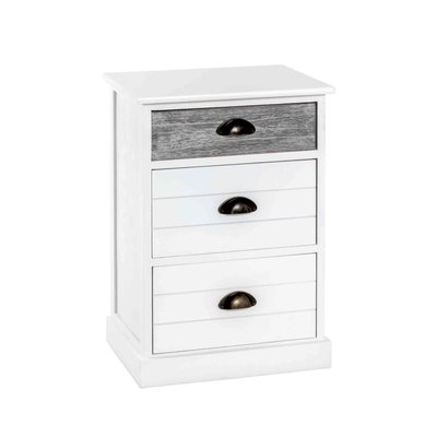 Commode 5 tiroirs en bois massif TERRE DE NUIT