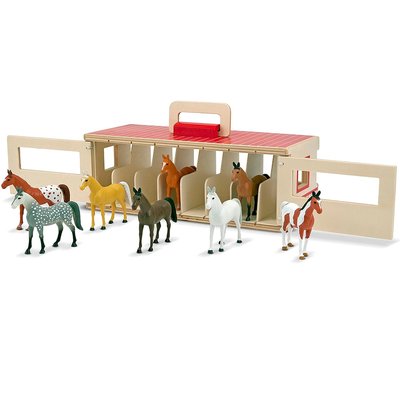 Grand box à chevaux transportable MELISSA & DOUG