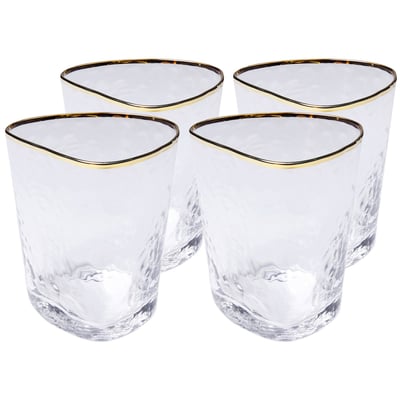 Lot de 4 verres à eau, HOMMAGE KARE DESIGN