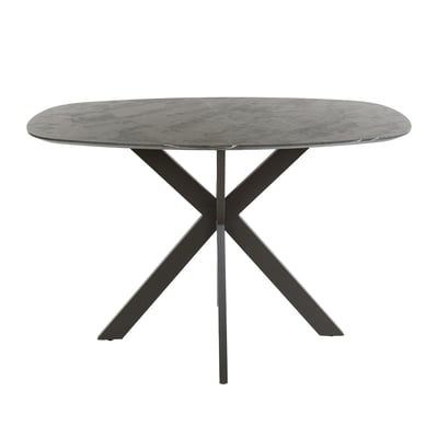 Mange-debout ovale effet onyx 140 cm RALF PIER IMPORT