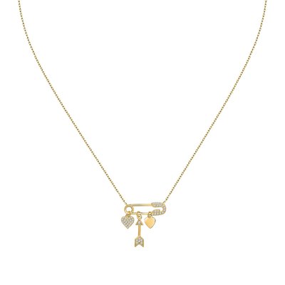 Collier en argent 925 et oxyde de zirconium SOLIS