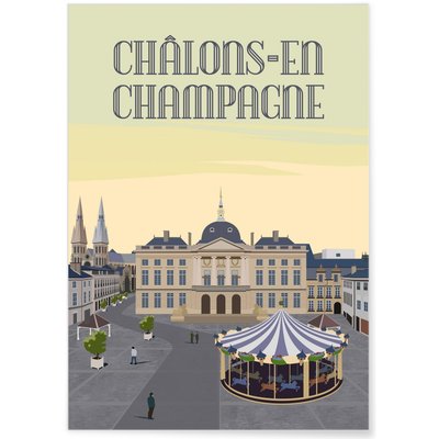 Affiche ville Châlons-en-Champagne L'AFFICHERIE
