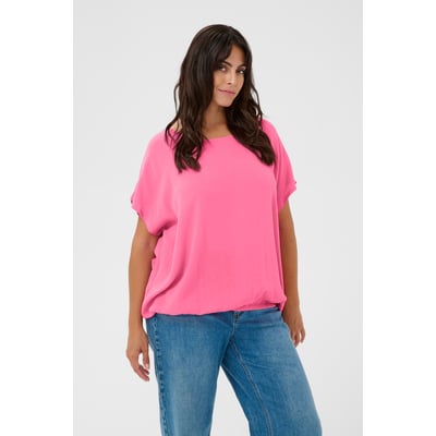 Blouse à manches courtes coupe ample KAFFE CURVE