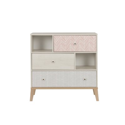 Commode 3 tiroirs & niches ALIKA GAMI