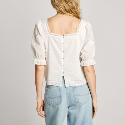 Blouse Avec Détails Brodés En Voile PEPE JEANS