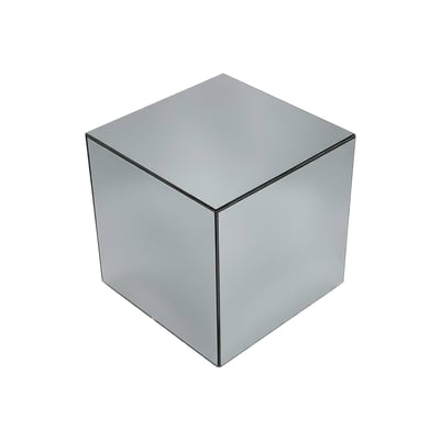 Table cubique miroir, bout de canapé, table d'appoint cube miroir 30cm MIRAGE SWEEEK