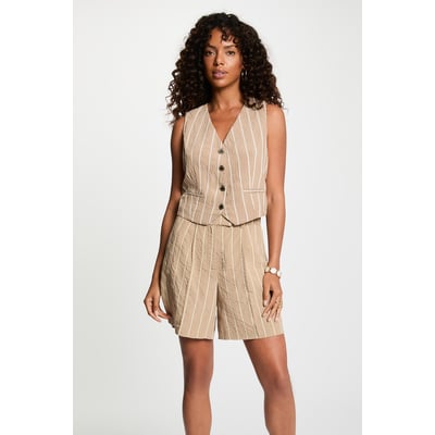 Gilet sans manches rayé MORGAN