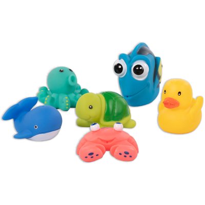 Jouets de bain x6 pièces BO JUNGLE