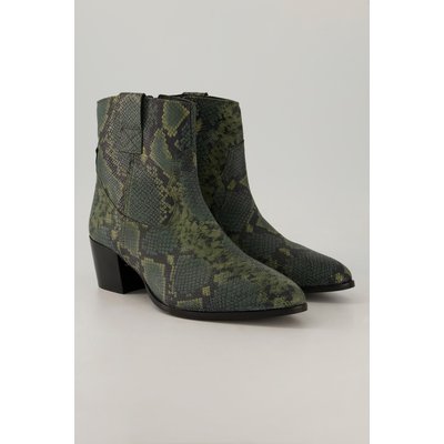 Bottines en cuir effet serpent, largeur H ULLA POPKEN
