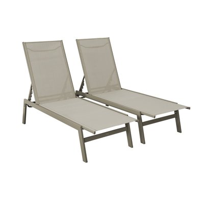 Transat acier multi positions (lot de 2) FLORA SWEEEK