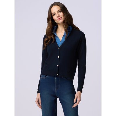 Cardigan réalisé en FIL de viscose mélangée OLTRE