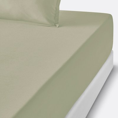 Scenario 35cm High 100% Cotton Percale 200 Thread Count Fitted Sheet LA REDOUTE INTERIEURS