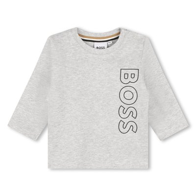 T-shirt en coton avec logo BOSS KIDSWEAR