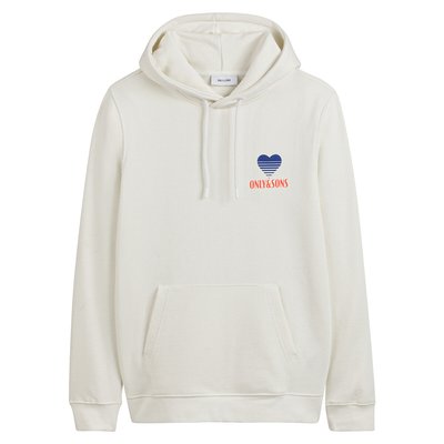 Sudadera con capucha logo en el corazón en la espalda ONLY & SONS