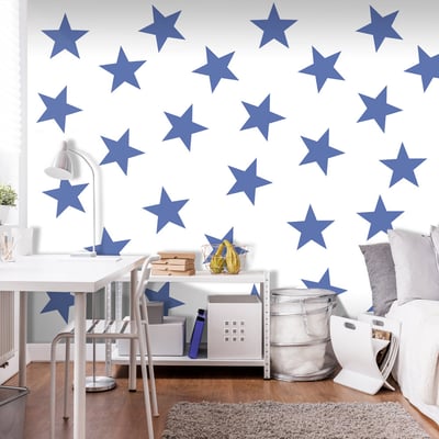Papier peint intissé panoramique Blue Star EDEN