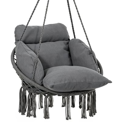 Fauteuil hamac Acier Crème OUTSUNNY